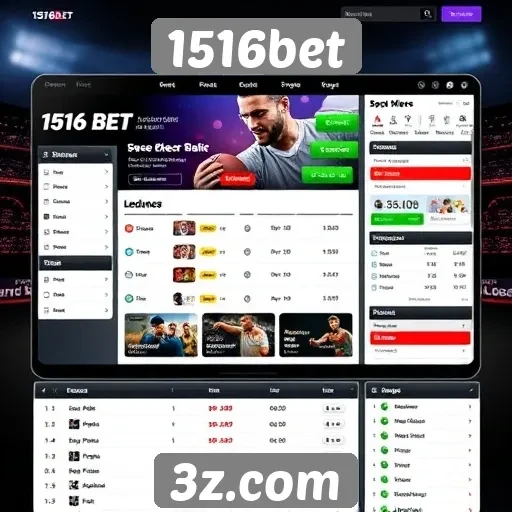 Interface do usuário e experiência na 1516bet